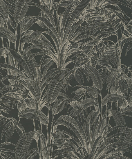 Dutch Wallcoverings Asperia A51403 zwart - zilver Behang