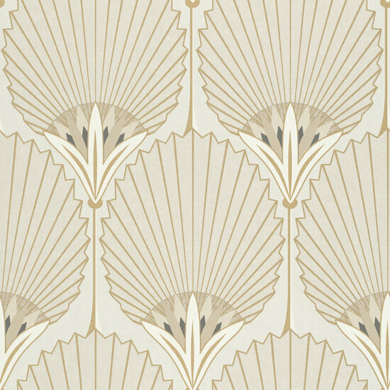 Dutch Wallcoverings Asperia A54903 beige - goud Behang