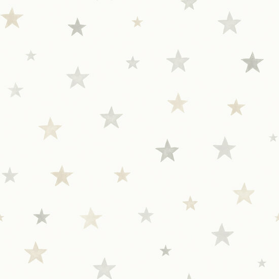Dutch Wallcoverings Little Kids JS3011 beige - wit Behang