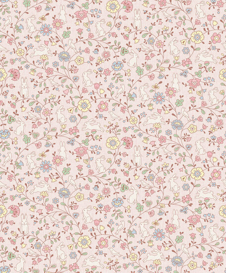 Dutch Wallcoverings Little Kids JS3105 roze Behang