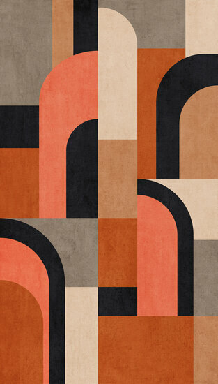 Dutch Wallcoverings One Roll One Motif A51901 Modernism Shapes Behang