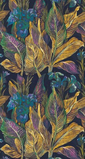 Casadeco Botanica BOTA85952367 - Geel / Groen Behang