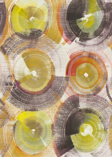 Casadeco Gallery GLRY86183588 - Oranje / Paars Behang