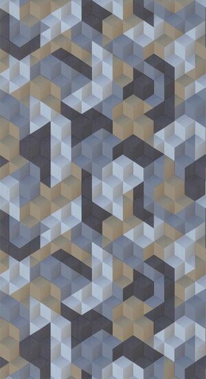 Casadeco Perception PERP86486506 - Blauw Behang