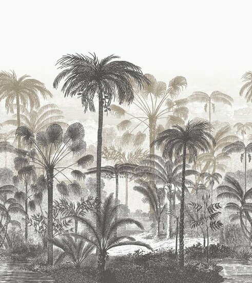 Casadeco Nicaragua NICA86451377 - Beige / Wit Behang