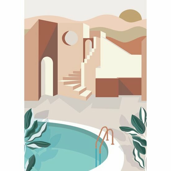 Caselio Labyrinth LBY102144044 - Roze / Beige Behang