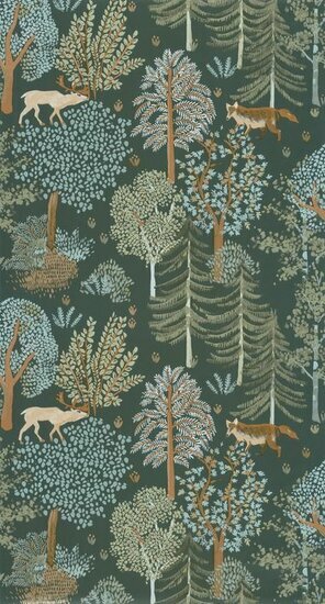 Caselio La Foret FRT102937726 - Groen Behang