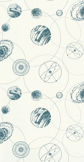 Caselio Young and Free YNF103256097 - Blauw / Wit Behang