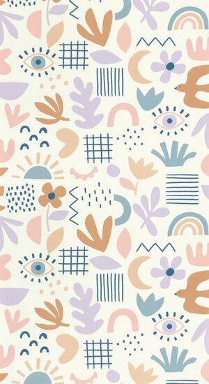 Caselio Young and Free YNF103284022 - Roze / Wit Behang