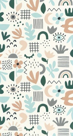 Caselio Young and Free YNF103286071 - Blauw / Wit Behang