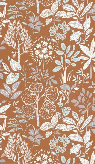 Caselio Essentiel ETL103112060 - Bruin / Blauw Behang