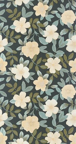 Caselio Danae DAE103626198 - Blauw / Zwart Behang