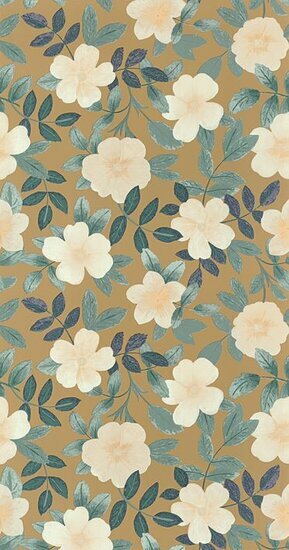 Caselio Danae DAE103627124 - Groen / Geel Behang