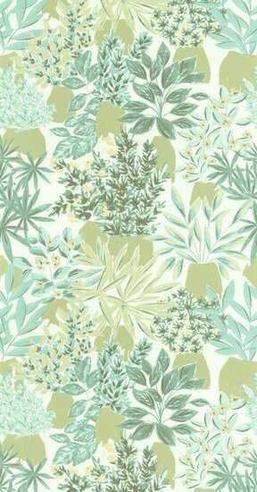 Caselio Danae DAE103637029 - Groen / Wit Behang