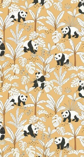 Caselio Autour Du Monde ADM103502020 - Geel Behang