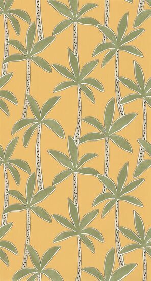 Caselio Autour Du Monde ADM103512070 - Geel Behang