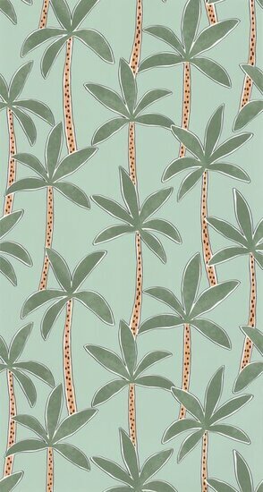 Caselio Autour Du Monde ADM103517012 - Groen Behang