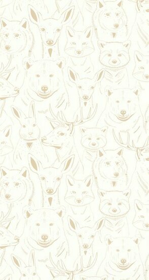 Caselio Autour Du Monde ADM103521012 - Beige / Wit Behang