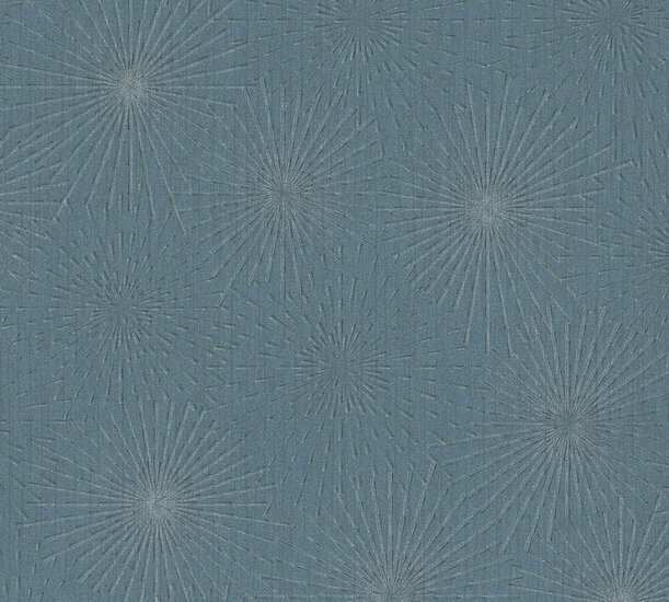 AS Creation Battle of Style 38818-2 - 388182 Blauw / Zilver Behang