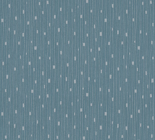 AS Creation Battle of Style 38822-2 - 388222 Blauw / Zilver Behang