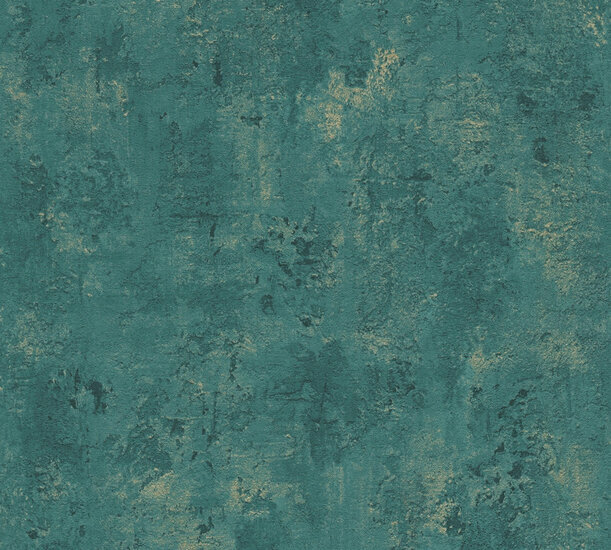 AS Creation Battle of Style 38823-5 - 388235 Petrol / Goud Behang