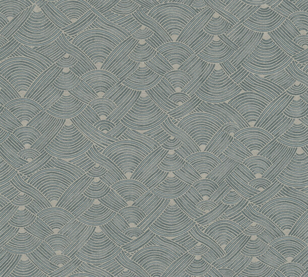 AS Creation Nara 38742-1 - 387421 Blauw / Beige Behang