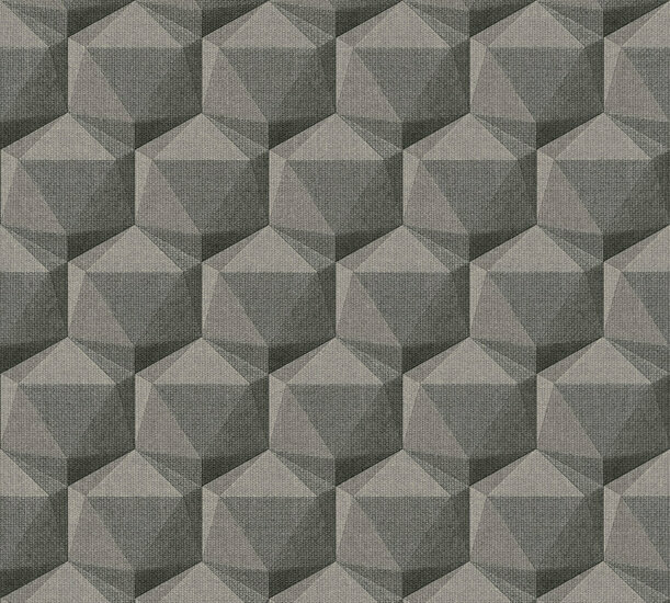 AS Creation Nara 38748-2 - 387482 Grijs / Antraciet Behang