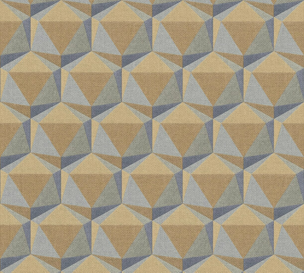 AS Creation Nara 38748-3 - 387483 Geel / Blauw Behang