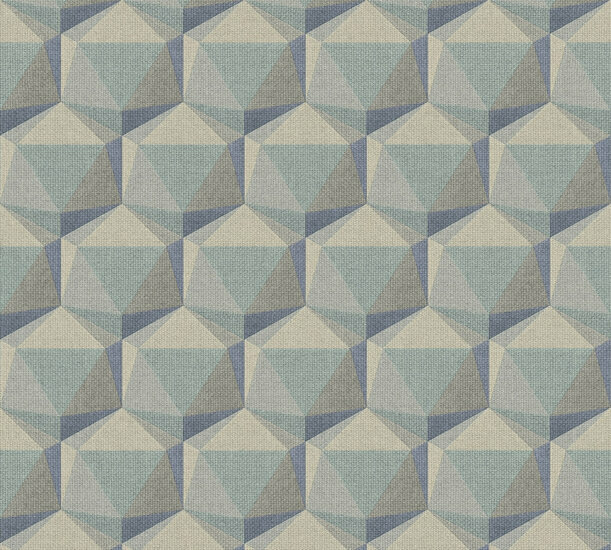 AS Creation Nara 38748-4 - 387484 Blauw / Beige Behang