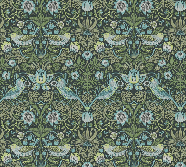 AS Creation Art of Eden 39056-1 - 390561 Groen / Blauw Behang