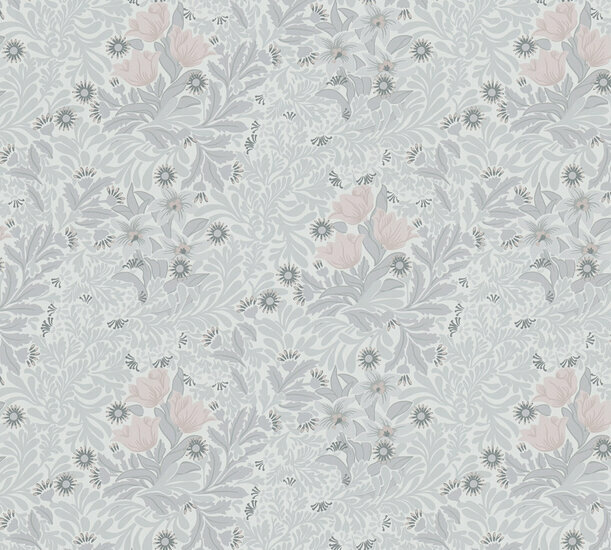 AS Creation Art of Eden 39057-5 - 390575 Grijs / Roze Behang