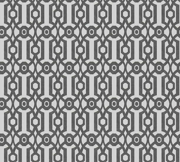 AS Creation Art of Eden 39062-4 - 390624 Zwart / Wit Behang