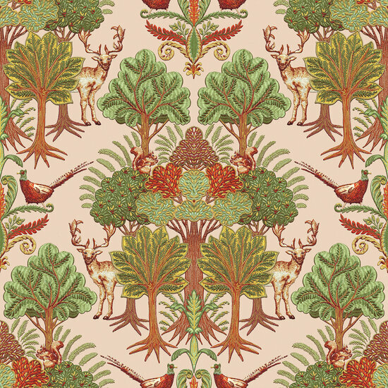 Dutch Wallcoverings Tapestry TP422303 Nordic Deer Forest Groen Behang