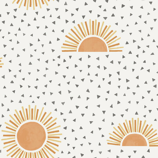 Dutch Wallcoverings Dream Catcher Sunbeam White - Oranje 13320 Behang
