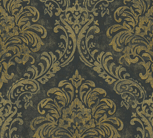 AS Creation Metropolitan Stories 3 - 39112-3 - 391123 Zwart / Goud Behang