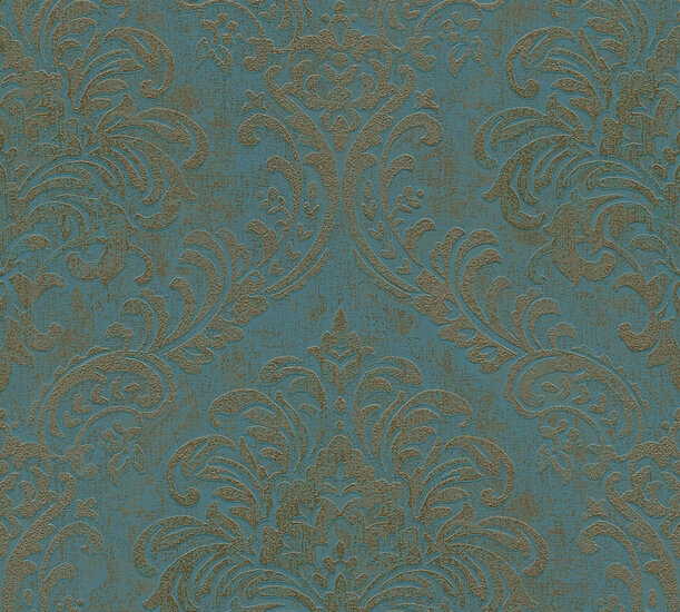 AS Creation Metropolitan Stories 3 - 39112-4 - 391124 Petrol / Goud Behang