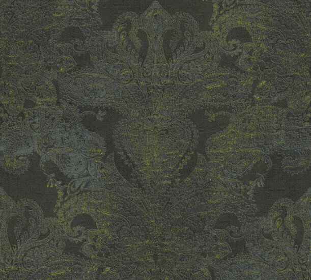 AS Creation Metropolitan Stories 3 - 39119-5 - 391195 Zwart / Blauw Behang