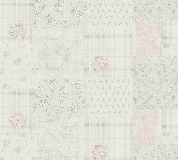 AS Creation Maison Charme 39066-3 - 390663 Grijs / Rood Behang