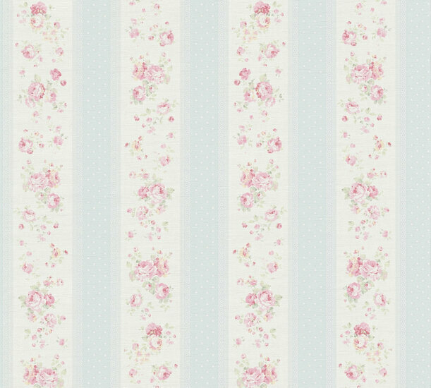 AS Creation Maison Charme 39069-1 - 390691 Blauw / Wit Behang