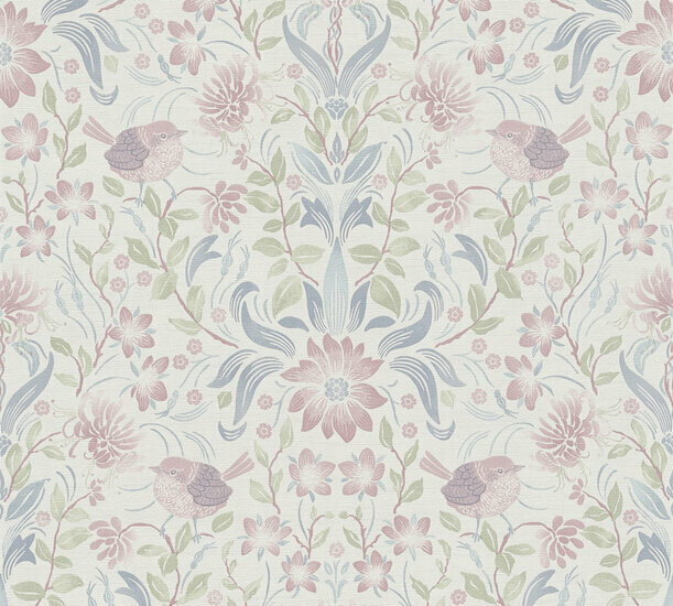 AS Creation Maison Charme 39075-3 - 390753 Creme / Blauw Behang