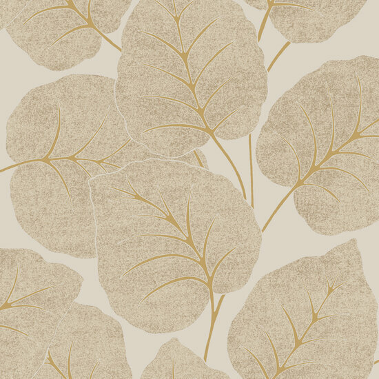 Dutch Wallcoverings Ciara A63504 Beige / Goud Behang
