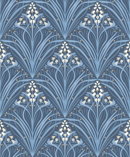 Dutch Wallcoverings Elegance M661-01 blauw Behang