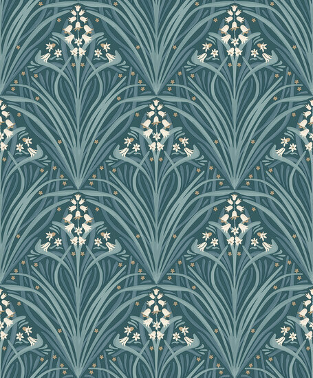 Dutch Wallcoverings Elegance M661-14 groen Behang