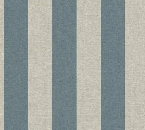 AS Creation Natural Living - 38665-1 - 386651 Blauw / Bruin Behang
