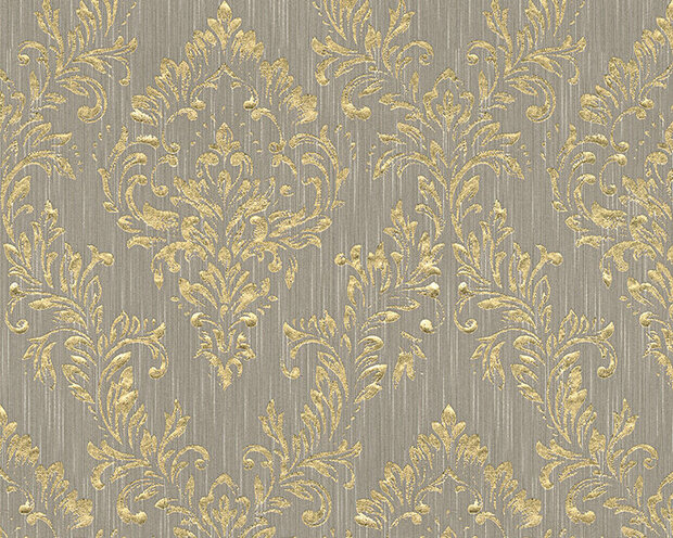 AS Creation AP Finest - 30659-3 - 306593 Goud - Goud / Beige Behang