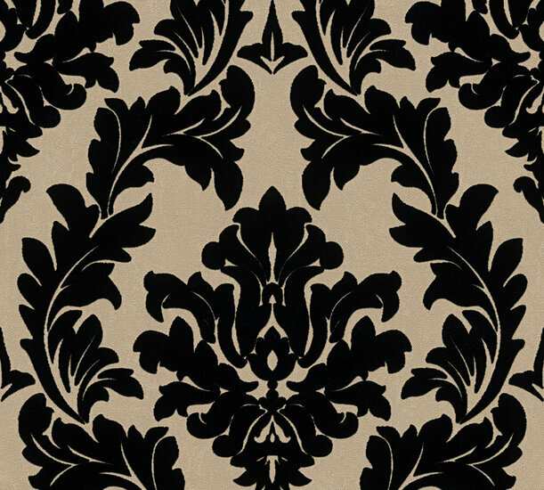 AS Creation AP Finest - 33580-4 - 335804 Goud - Goud / Zwart Behang