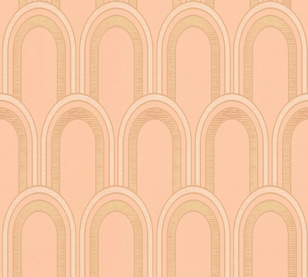 AS Creation AP Arcade - 39176-1 - 391761 Oranje / Wit Behang