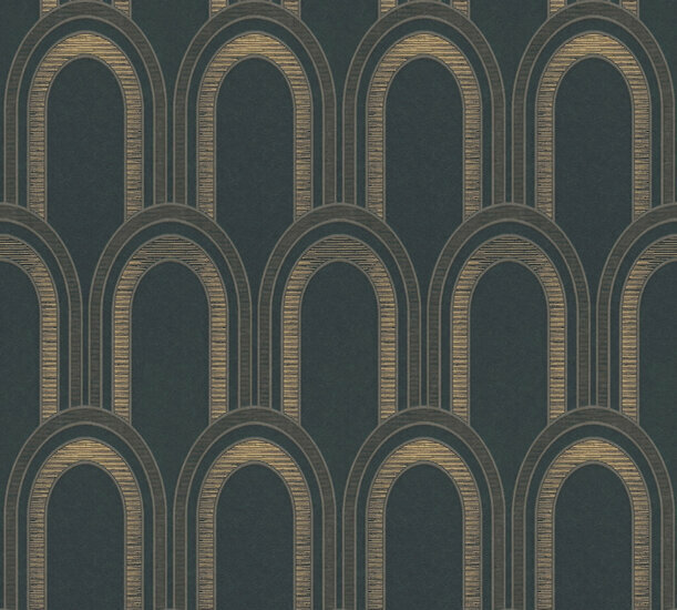 AS Creation AP Arcade - 39176-2 - 391762 Zwart / Beige Behang