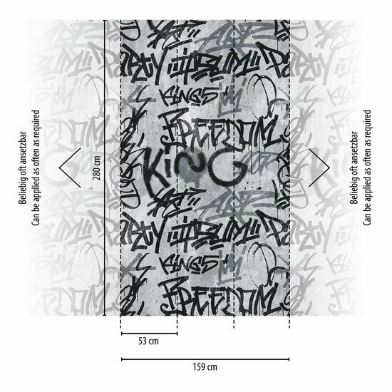 AS Creation The Wall Grijs - 38251-1 - 382511 / Zwart Behang