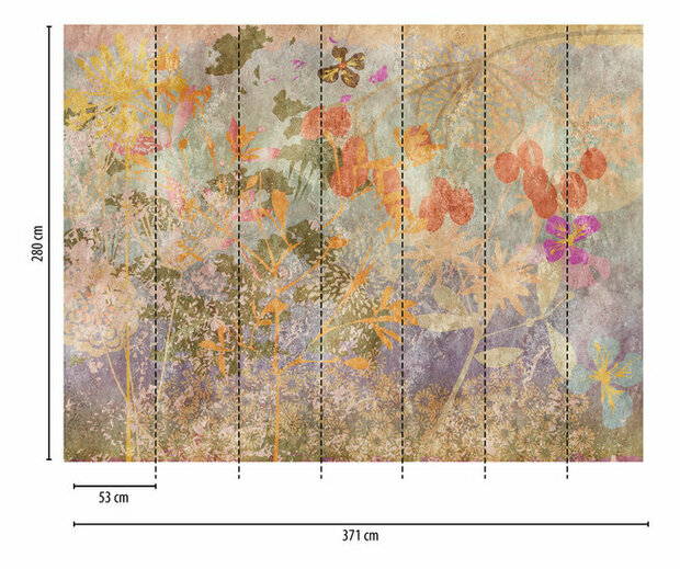 AS Creation The Wall Multicolor - 38264-1 - 382641 - Multicolour / Oranje Behang